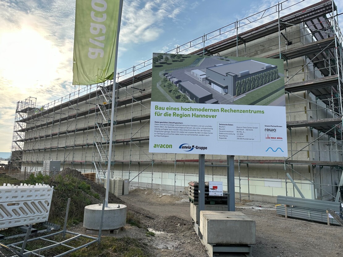 Fertigstellung des Rohbaus des Data Centers
